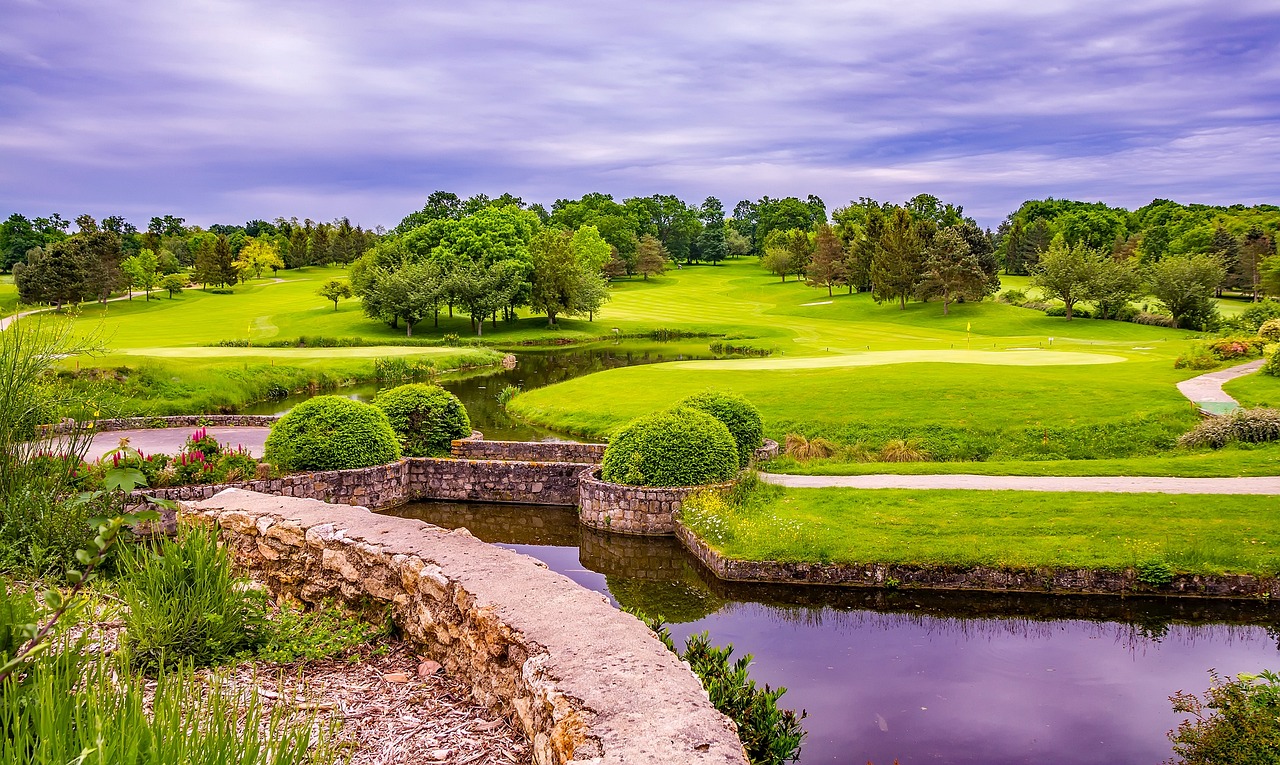 golf course, france, landscape, scenic, trees, sunset, dusk, pond, nature, outdoors, country, rural, sports, greens, summer, hdr, golf course, golf course, golf course, golf course, golf course